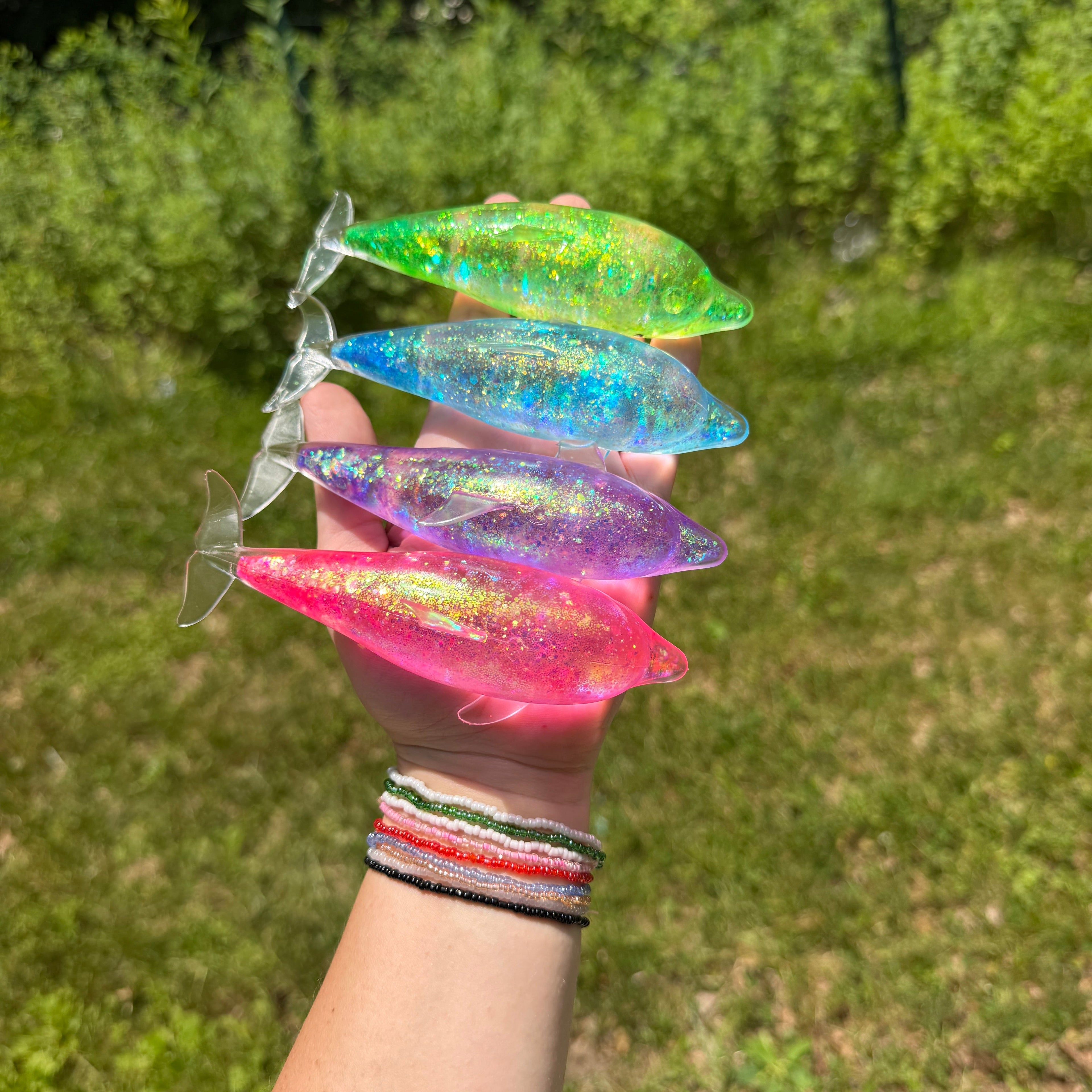Squishy Toy - Glitter Dolphin
