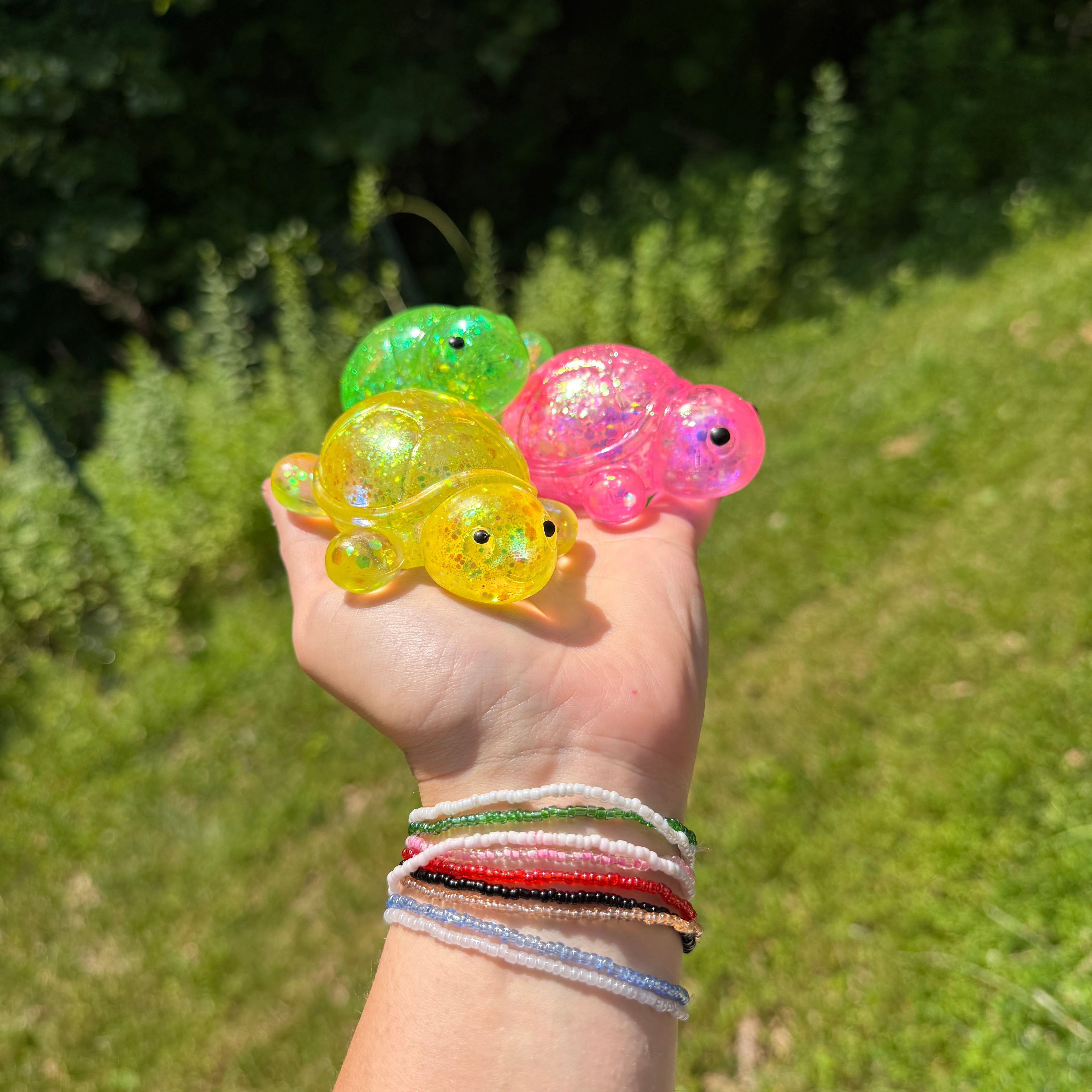 Squishy Toy - Glitter Turtle #1
