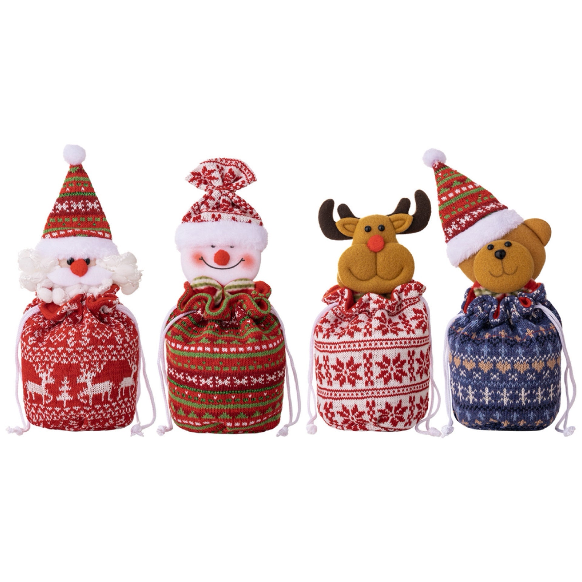 Santa Sack Friends Decor - Holiday Christmas