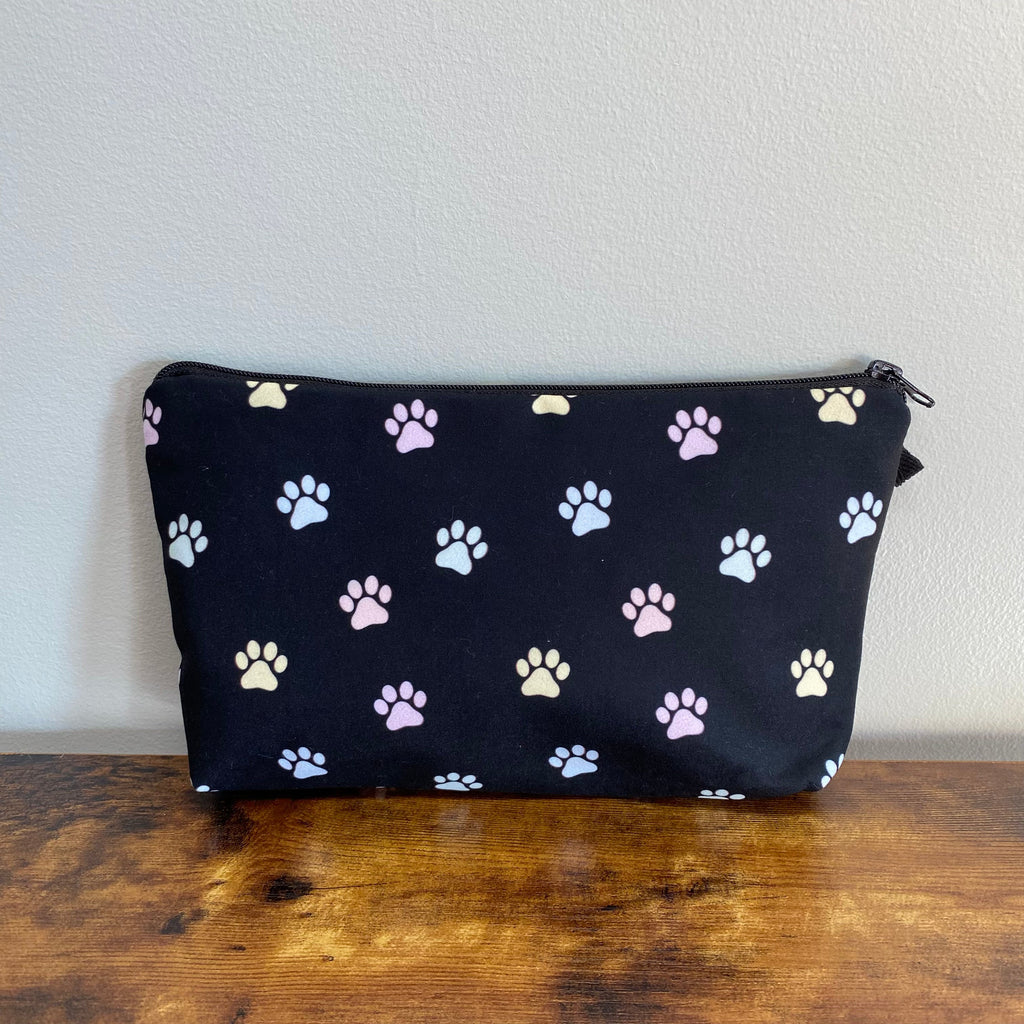 Pouch - Dog, Pastel Paw Prints